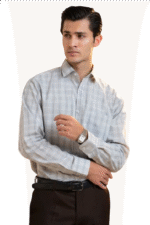 Cut Haven Premium Light Gray Office Shirt