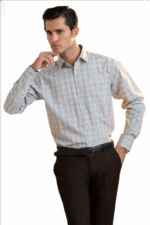 Cut Haven Premium Light Gray Office Shirt - Image 2