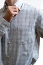 Cut Haven Premium Light Gray Office Shirt - Image 4