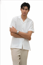 Lightweight White Linen Shirt - Image 3
