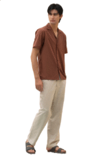 Lightweight Brown Linen Shirt - Image 3