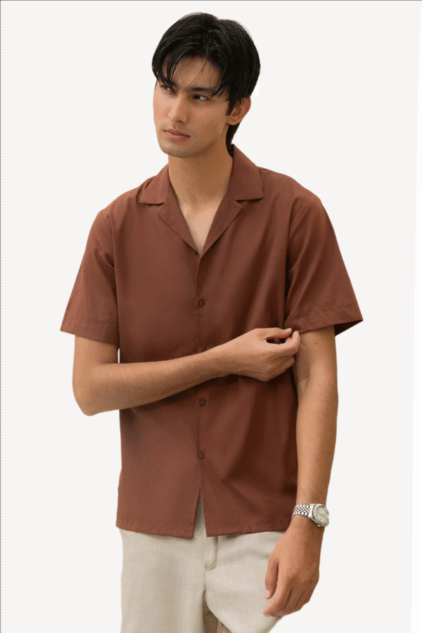 Lightweight Brown Linen Shirt