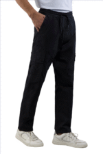 Premium Black Relaxed Fit Jogger Trouser Pants - Image 5