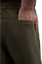 Olive Green Cargo Jogger Trouser Pant - Image 4