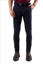 Elegant Navy Slim Fit Pant - Image 2