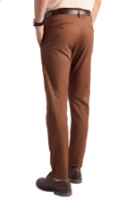 Modern Brown Slim Fit Pant - Image 3