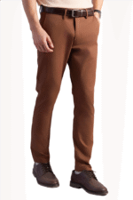 Modern Brown Slim Fit Pant