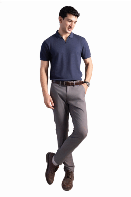 Elegant Grey Slim Fit Pant