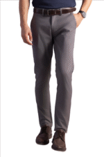 Elegant Grey Slim Fit Pant - Image 3