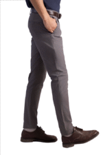 Elegant Grey Slim Fit Pant - Image 2