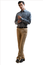 Cut Haven Premium Classic Navy Checkered Shirt - Image 2