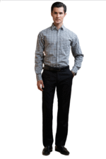 Cut Haven Premium Smart Fit Grey Check Shirt - Image 3