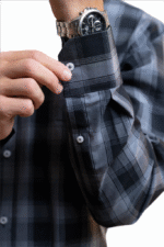 Cut Haven Premium Classic Grey Check Shirt - Image 9