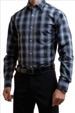 Cut Haven Premium Classic Grey Check Shirt - Image 8