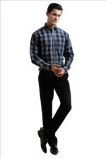Cut Haven Premium Classic Grey Check Shirt - Image 6