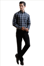 Cut Haven Premium Classic Grey Check Shirt - Image 5