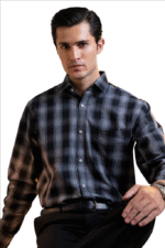 Cut Haven Premium Classic Grey Check Shirt
