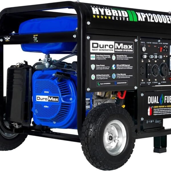 DuroMax XP12000EH 12,000 Watt Dual Fuel Portable Generator