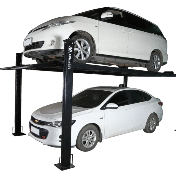 APlusLift HW-8S 8000LB 4-Post Portable Storage Service Car Lift / 3 Year Warranty